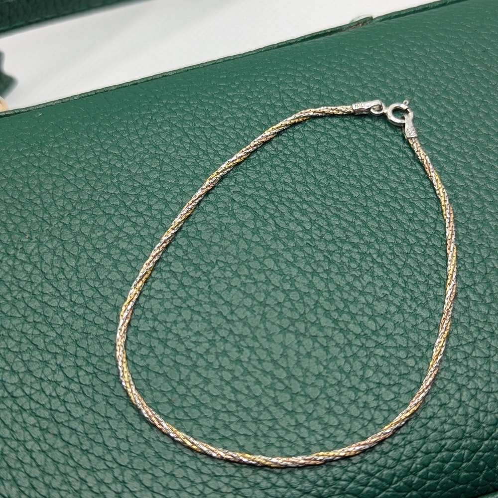 Silver Braided Bracelet